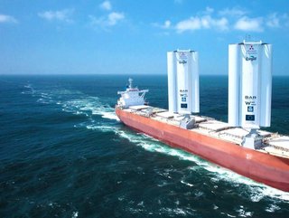 Pyxis Ocean retrofitted with WindWings setting sail for its maiden voyage, August 2023, (Credit: Cargill)